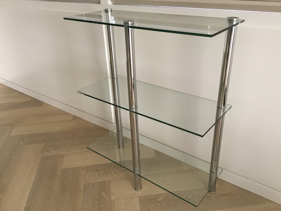 Image 1 of Glass and metal shelves