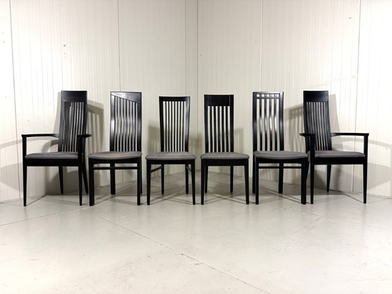 Image 1 of 6 sillas de comedor Tonon Italy de Wolf Schmidt Bandelow, década de 1980