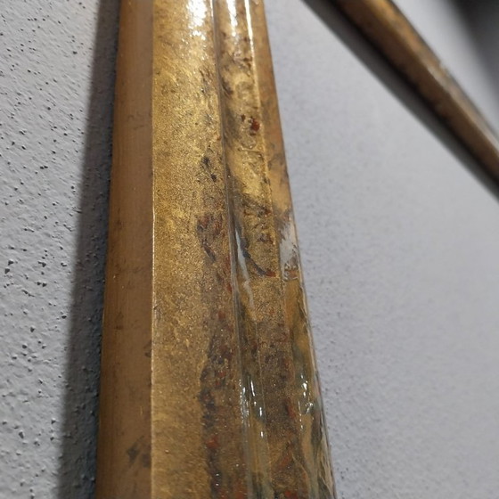 Image 1 of Specchio in legno dorato classico vintage Julklapp Christmasgift - Eleganza senza tempo