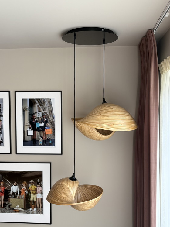 Valbonne pendant lamp (Duran Interiors) – Metal, Wood (photo 4 of 7)