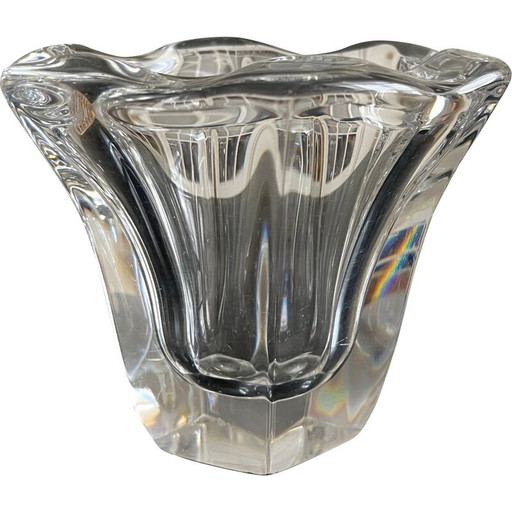 Vase en cristal vintage, 1950