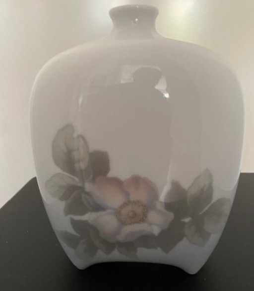 Royal Copenhagen Denmark Precioso Jarrón Art Nouveau pintado a mano