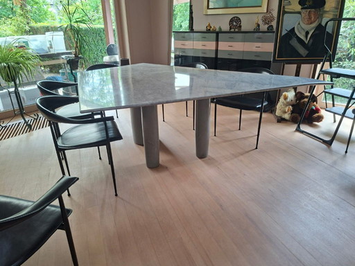 Unieke marmeren tafel – Bardiglio Imperiale 