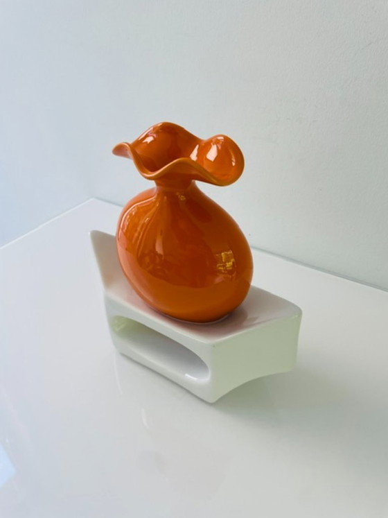 Image 1 of Unique ceramic designer vase – modern sculptural design