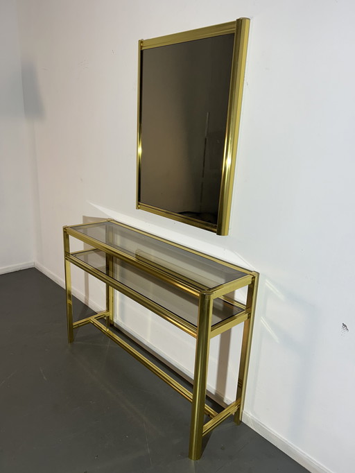 Pierre Vandel console & mirror '1970'