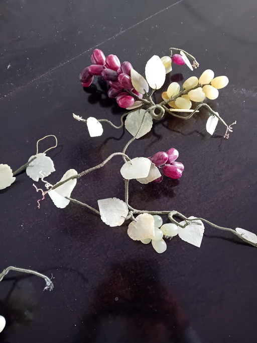 Brocante glass grape vines