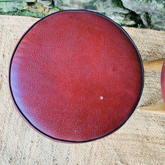 Image 1 of Set of 4 vintage stools from the 1960s