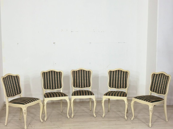 Image 1 of 5 sedie Chippendale antiche, circa 1920 | Sedie da pranzo in stile barocco