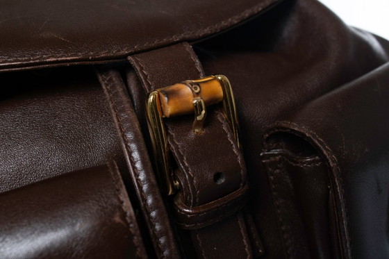 Gucci, Bamboo Backpack in Brown Leather – Calfskin (photo 11 of 12)