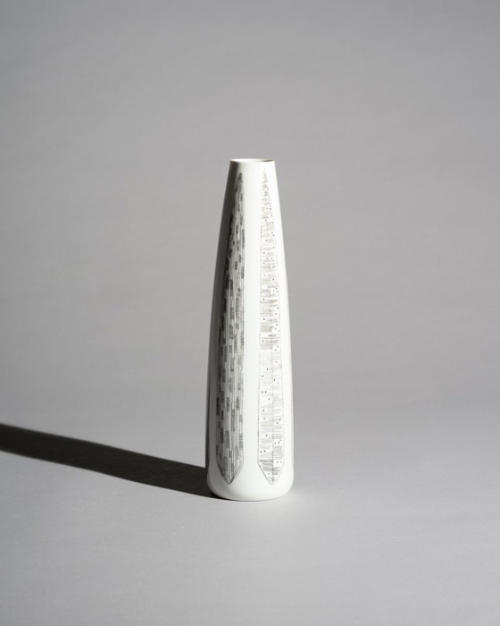 Image 1 of Hutschenreuther Porcelain Vase Duo Theo Baumann & Cuno Fischer MCM WGP