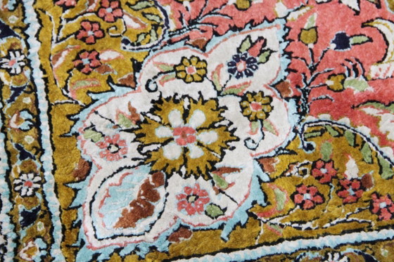Image 1 of Original Echte Reine Seide Hereke 125 X 78 Cm Top Zustand
