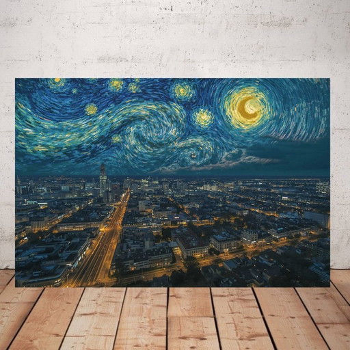 Photo printed on plexiglass / Limited edition / Van Gogh style / pop art