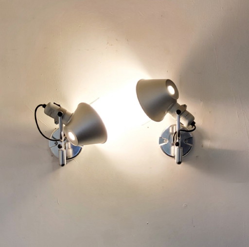 Tolomeo Artemide Paire d'Appliques Murales– Design Italien – Aluminium