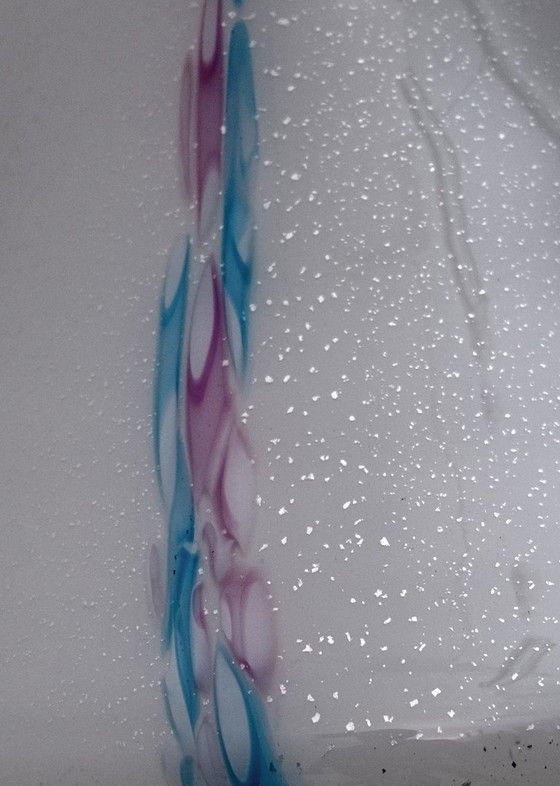 Image 1 of Venini Stil Moderne italienische Muranoglas Pilz Tischlampe, 1980er Jahre