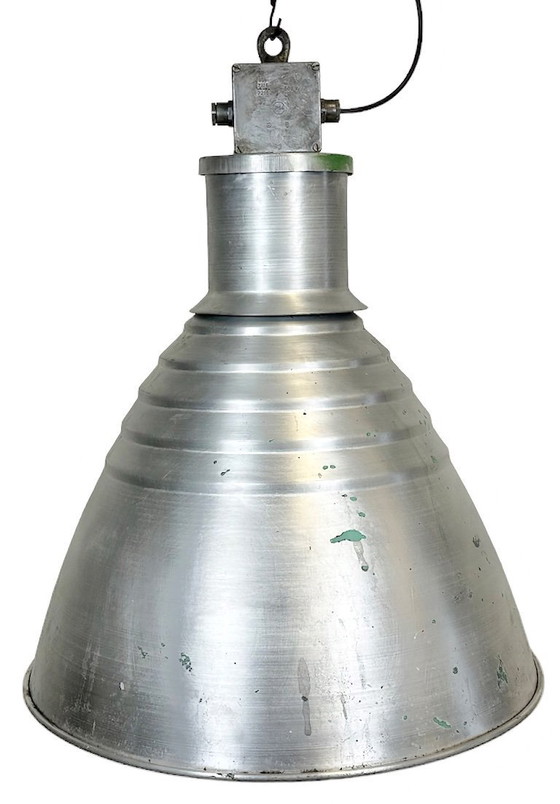 Image 1 of Grande lampada a sospensione industriale in alluminio di Elektrosvit, anni '60