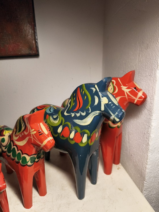 Image 1 of Vintage design Dala paarden uit Dalarna Zweden Nils Olsson