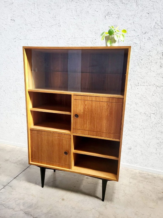 Image 1 of Vitrine haute vintage – années 1950/60 – style moderne du milieu du siècle