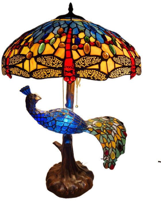 Image 1 of Wunderschöne Tischlampe im Tiffany-Stil 70x45