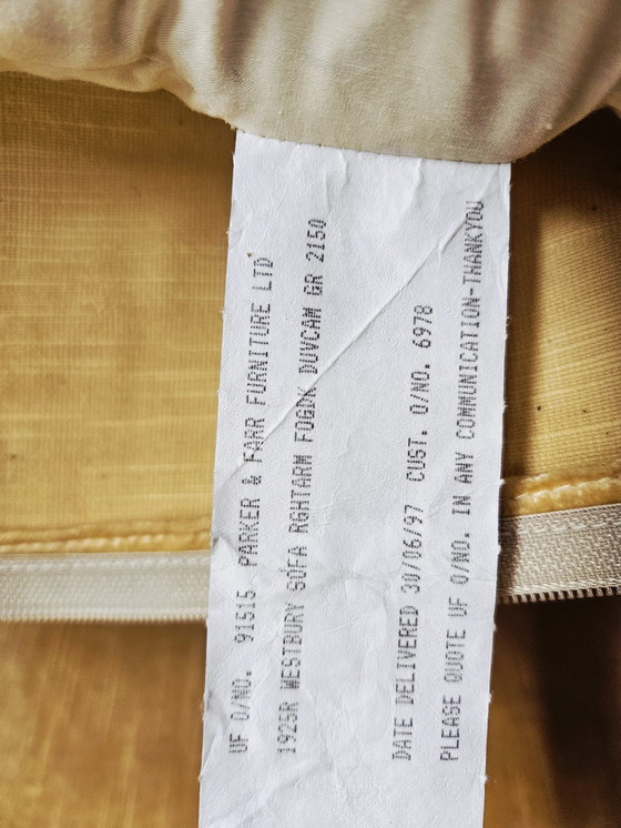 Image 1 of Museum-Grade 1997 Parker & Farr Grand Knole Sofa in Original Rhitam Velvet 