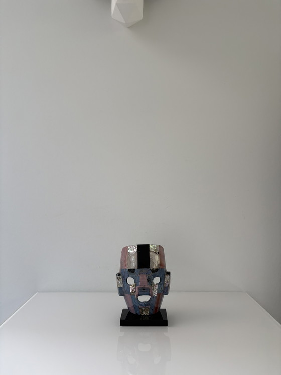 Image 1 of Aztec mask with natural stone