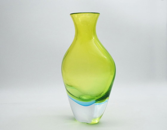 Image 1 of Flavio Poli For Seguso Vetri D’arte Large Sommerso Vase From The 1960s