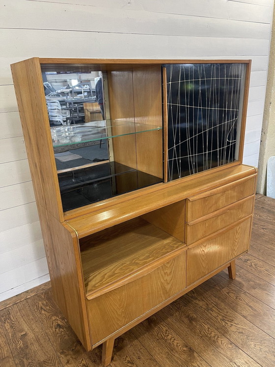 Image 1 of Vintage set Jitona dressoirs: bar en kast dressoir Boek en vitrine