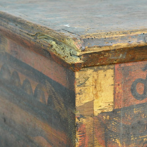 Image 1 of Folk Art Wedding Chest, Anno 1852