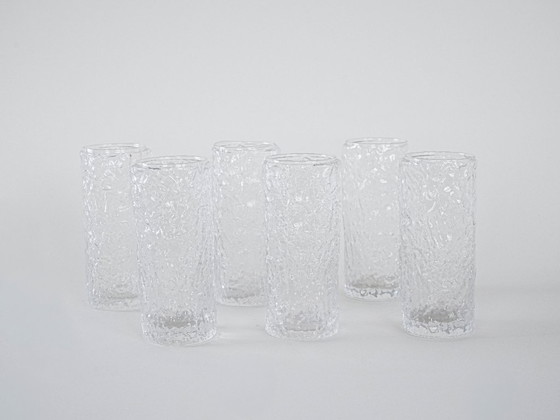 Image 1 of Set di sei bicchieri, design italiano, anni '70, made in Italy