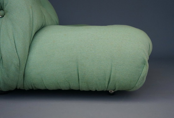 Image 1 of Fauteuil et ottoman Soriana vintage, conçus par Afra & Tobia Scarpa pour Cassina, années 1970