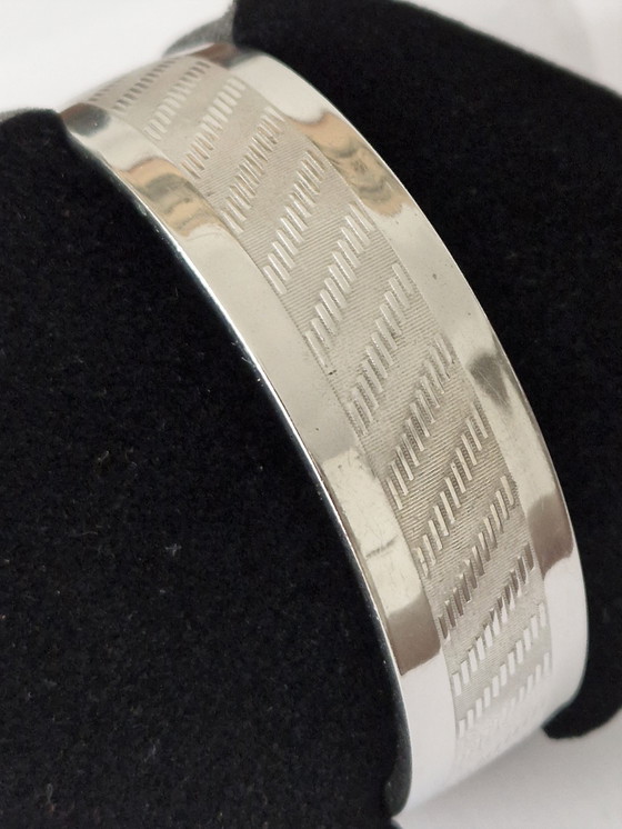 Image 1 of Friedrich Speidel - Bracciale vintage largo in argento