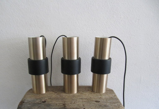 3x Lampes suspendues Raak modèle B-1198 'Round To'
