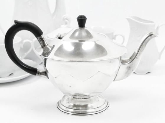 Plated Brass Coffee Pot from Christofle, France, 1930s – Table accessories, Silver (photo 3 of 10)