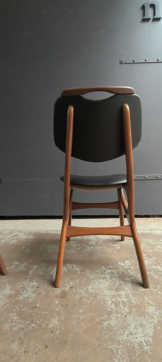 Image 1 of 4 vintage retro design jaren 60 Pynock Wierden stoelen 