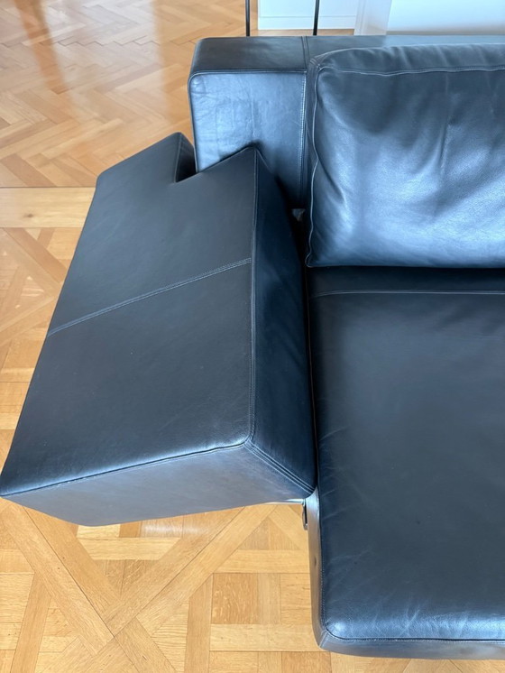 Image 1 of Walter Knoll design leren bank