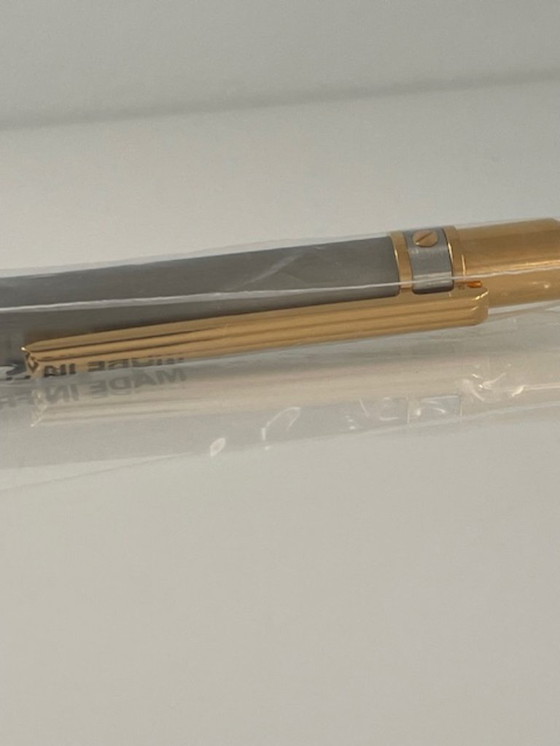 Image 1 of Bolígrafo Cartier Must Santos – Sin usar, platino, completo