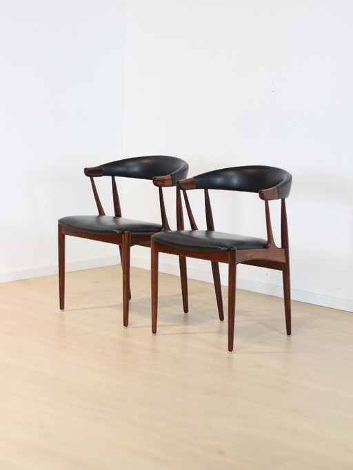 juego 'BA113' sillas de palisandro Johannes Andersen
