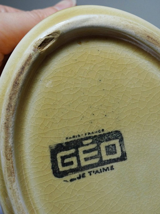 Image 1 of Small vintage GEO terrine from the 1950s-60s, beige earthenware duck