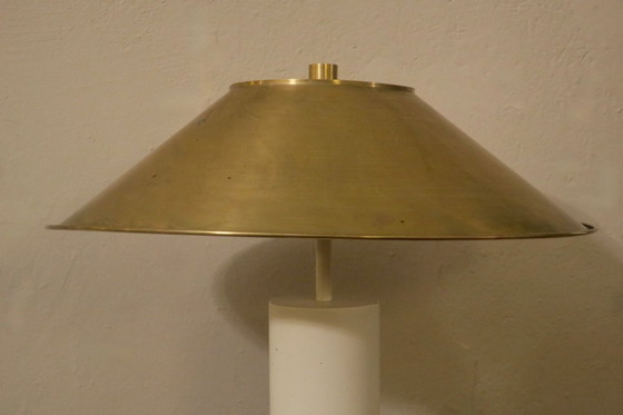 Image 1 of Vintage Peter Preller for Tecta Floor Lamp with Brass Shade