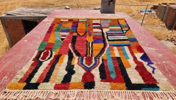 Tappeto marocchino 350 × 250 cm – Design astratto colorato – Multicolore – Tappeti, Lana (photo 6 of 6)