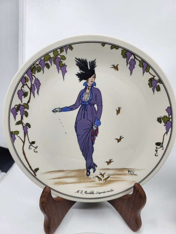 Image 1 of Villeroy & Boch 1900 Art Deco Porcelain Plates, Set of 4