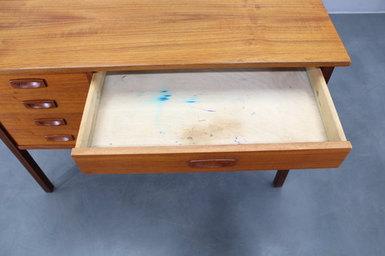 Image 1 of Scrivania danese indipendente in teak di metà secolo