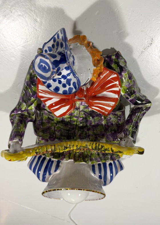 Applique in ceramica italiana Clown Anni '50 (photo 12 of 23)