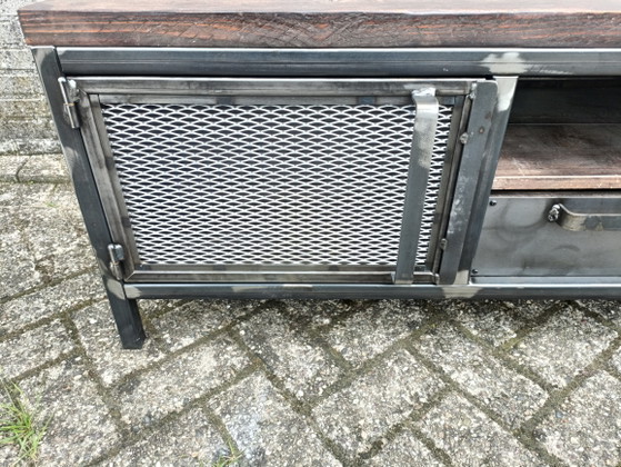 Industrieel Tv Meubel – Hal 5, tv-meubelen, Metal, Wood (photo 8 of 15)