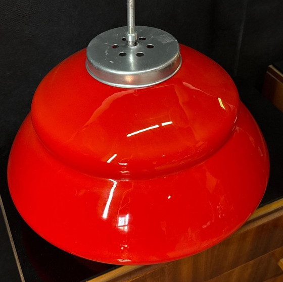 Lampadario Space Age di OPP Jihlava - Cecoslovacchia - 2 pz – Glass, Metal (photo 2 of 5)