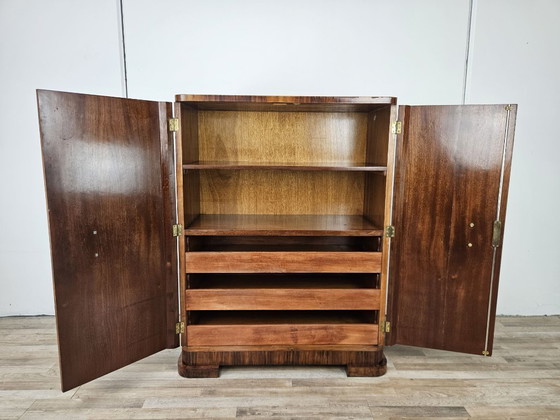 Image 1 of Credenza lineare Art Decò in noce