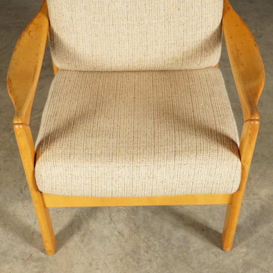 Image 1 of Danish lounge chairs – walnut – 1960s