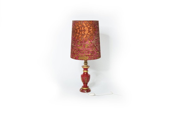 Image 1 of Vintage lamp met patroon