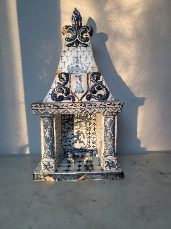 Image 1 of Delfts blauw - Miniatuur schouw - 18e eeuw (Ref 3875)