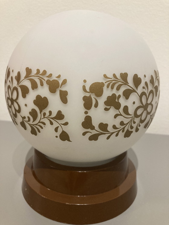 Image 1 of Lampada da soffitto con sfera lavorata