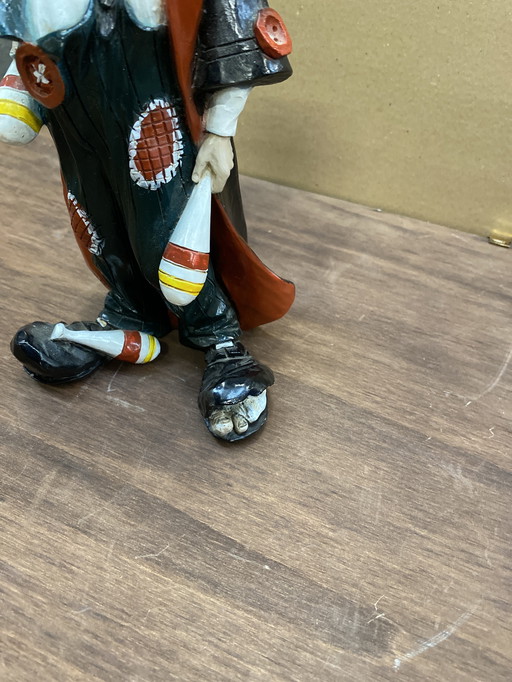 Clown sculpture handmade Italy